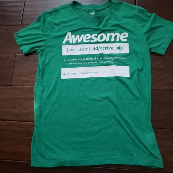 Old Navy Other - Boys Green & Awesome T Shirt